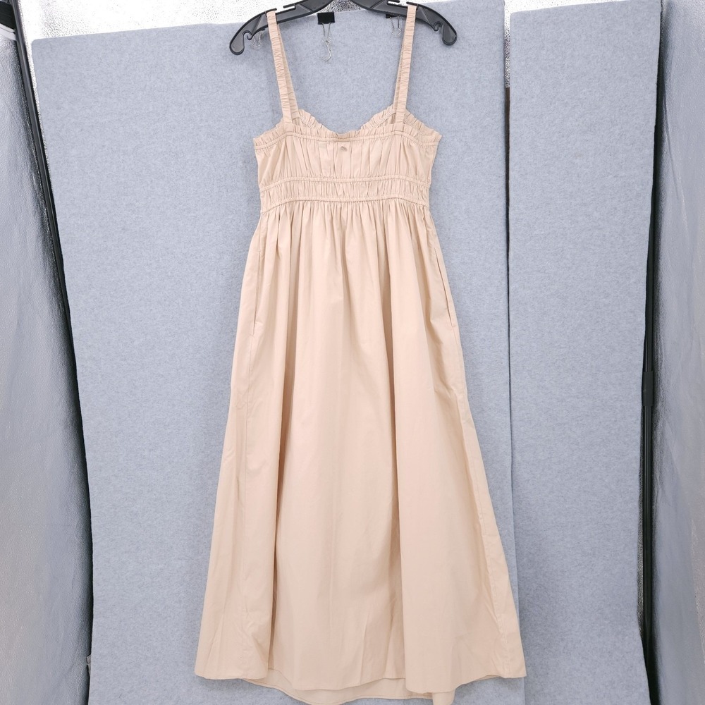 Boss Orange Dalza A Line Sweetheart Neck Sleeveless Beige Dress Womens 8 NWT - Picture 6 of 10